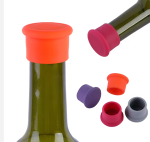 Bouchon en silicone personnalisé réutilisable pour bouteille de bière, couvercle de conservation de boisson, bouchon de vin anti-fuite pour une fraîcheur longue durée - Product Image 5
