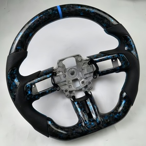 Volante para <span class=keywords><strong>Ford</strong></span> <span class=keywords><strong>Mustang</strong></span> Serie S197 2005-2014 5.0L GT <span class=keywords><strong>GT500</strong></span> GT500KR RTR Shelby Super Snake Personalizado en Fibra de Carbono - Product Image 2