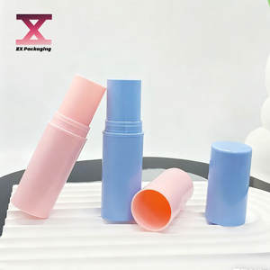 Tubo di correttore di <span class=keywords><strong>crema</strong></span> di erba viola rotondo con asta di plastica lucida asta di riparazione 10G e fard materiale per confezione - Product Image 2