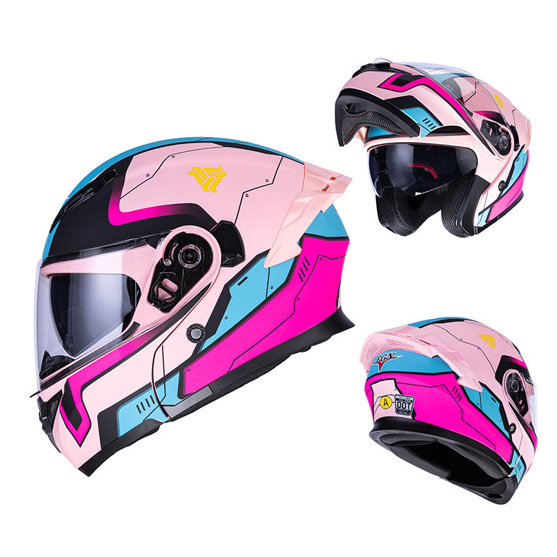 Púrpura y flor roja