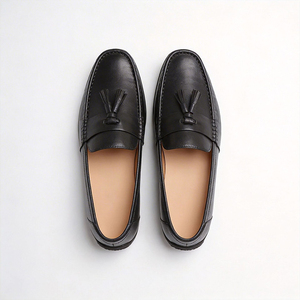 Zapatos Formales de Cuero Vacuno Genuino para Hombre, Mocasines con Borlas, Zapatos de Vestir Sin Cordones para Negocios, Cómodos - Product Image 2