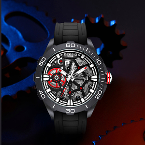 Dessio Men's Luxury Skeleton Automatic <b>Mechanical</b> <b>Watch</b> with Original Movement Custom Logo Wrist Replacement Parts - Product Image 4