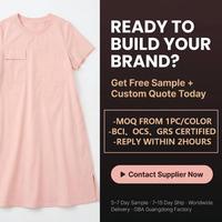 Robe en coton haut de gamme pour femmes, vêtement d'été respirant, faible MOQ, vente en gros, OEM/ODM personnalisable