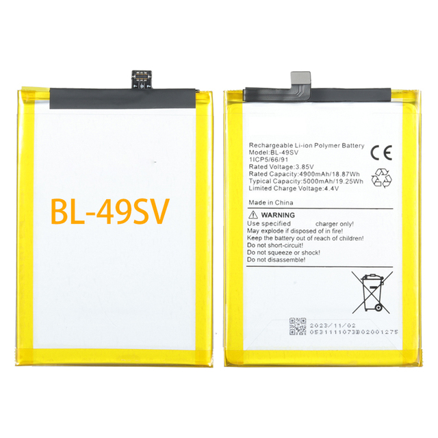 Mobile Cell Phone Lithium Battery Rechargeable for Villaon BL-49SV 5000mAh 3.85V Mobile Phone Batteries
