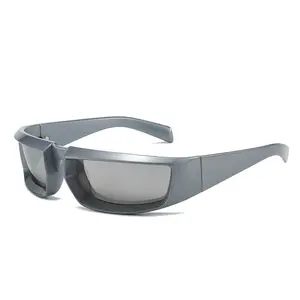 Коллекция 20983 года, солнцезащитные очки HONGWEI Y2K, роскошные модные винтажные мужские солнцезащитные очки для вождения и езды на велосипеде, зеркальные солнцезащитные очки с оттенком