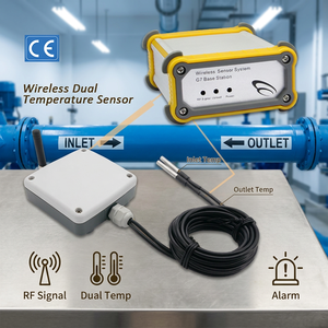 Industrial Iot Wireless Freezer Cold Room Temperature Monitor Temperature Sensor Datalogger Wireless Dual temperature sensor - Product Image 1