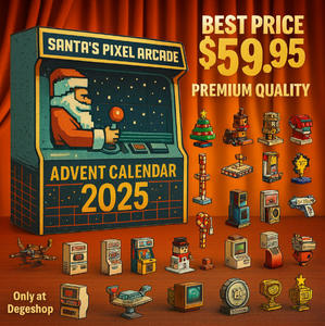 Santa's Pixel Arcade Adventskalender – Plastik 1:12 Blindbox Weihnachtsbaum Ambiente Deko Ornamente 12+ Jahre Xinyi Marke - Product Image 3