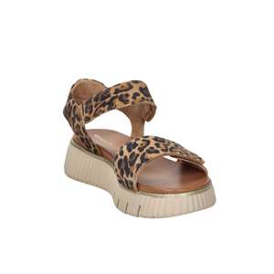 Tamaris Sandales d'été compensées pour femme, imprimé léopard, talon plateforme 8-88720-44 - Product Image 3