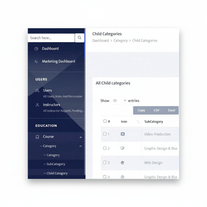 Plateforme d'apprentissage électronique pour les enseignants et les entraîneurs, créateur de cours en ligne et fonctionnalités d'évaluation - Product Image 1