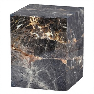 Urne en bois artisanale avec surface riche et sculptures détaillées pour commémorer un être cher par Axiom Home Accents - Product Image 1