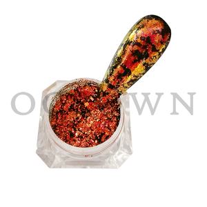 Ombres à paupières flocons de pigments caméléon, changement de couleur, cosmétique, paillettes, 1 pièce, <span class=keywords><strong>cChrome</strong></span> nickel - Product Image 5