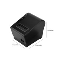 Printer tanda terima Label termal Pos, Printer POS BIRU gigi Portabel Desktop 80H