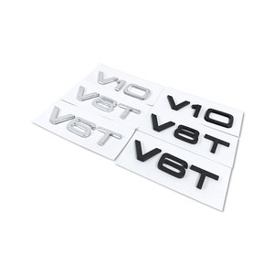 สติกเกอร์ฝากระโปรงรถ ABS สไตล์ V6T V8T <span class=keywords><strong>V12</strong></span>เทอร์โบสัญลักษณ์ TFSI สำหรับ Q5 <span class=keywords><strong>Audi</strong></span> Q7 A4 <span class=keywords><strong>A8</strong></span> A6 - Product Image 3