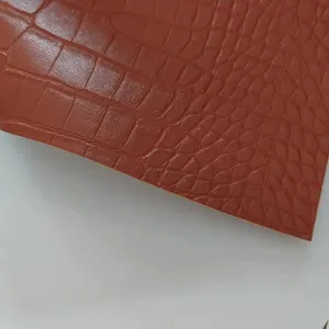 High Quality Crocodile Faux Leather Waterproof Vegan Synthetic Leather Fabric