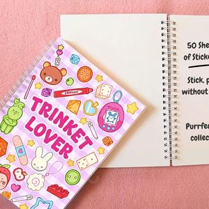 Libro de Pegatinas Personalizado con Diseño de Chica Coreana, Estilo Ins para Estudiantes, Ideal para Regalos Promocionales y Empresariales - Product Image 6
