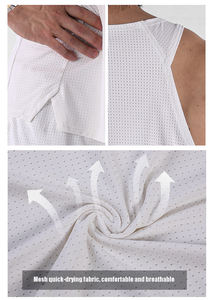 Custom Logo Marathon Running Singlet Quick Dry Breathable Athletic Quick Dry Tank Top Fitness Workout Muscle Fitness Shirts - Product Image 4