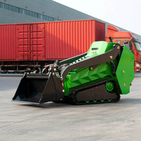 Mini Skid Steer Loader dengan Mesin Baru 20hp-25Hp, Mini Skid Steer Loader Crawler Harga Murah untuk Dijual