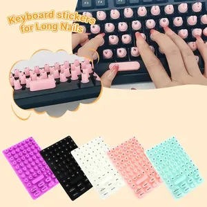 1 Bộ Silicone bàn phím dán cho bàn phím gõ bàn phím bìa cho móng tay dài chống tĩnh điện dán với thư - Product Image 3