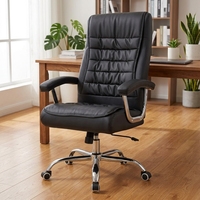 Chaise de bureau en cuir confortable pour une expérience d'assise optimale