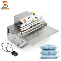 Machine d'emballage sous vide externe à remplissage d'azote pour sachets en plastique Kraft, pour aliments secs, viande, céréales, riz, noix, en acier inoxydable, OEM ODM
