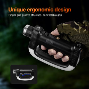 Lampe torche de travail et de camping WOSEN, double aimant, multifonction, zoomable, rechargeable, avec lumière latérale infrarouge, étanche - Product Image 6
