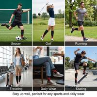 Chaussettes de compression en nylon et élasthanne personnalisées en gros, Elite Athletic pour les athlètes américains, triathlon, cyclisme, entraînement de rugby