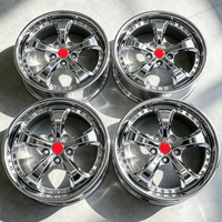 Rines Forjados de 18, 19 y 20 Pulgadas, Listos para Enviar, de 3 Piezas, Plateados y Cromados, 5*112, Rines de Aleación de Aluminio Premium para Autos