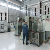 Solution industrielle métallique intérieure personnalisée 12 kV 630 A remplie de SF6, triphasée, IP67, poste de transformation secondaire modulaire extensible compact