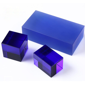 Tùy Chỉnh Trong Suốt Màu Đen Và Màu Xanh Bột Màu Xanh Lá Cây Màu Vàng Tím Tinh Thể Màu Đỏ Thủy Tinh Cube - Product Image 5