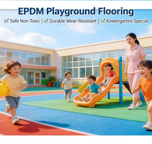 เม็ดยาง EPDM คุณภาพสูง ยืดหยุ่นดี ป้องกันการลื่น สำหรับปูพื้นสนามเด็กเล่นกลางแจ้ง - Product Image 5