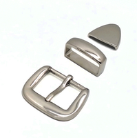 Ensemble de trois pièces personnalisable Langming Modèle 30MM pour femme, bleu antique et blanc, avec ceinture, sacs et boucle ardillon en alliage de zinc imprimée