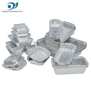 Nhà Máy Tùy Chỉnh Kích Thước Đầy Đủ Sâu Takeaway Nhôm Khay Hình Chữ Nhật Nhôm Lá Thực Phẩm <span class=keywords><strong>Container</strong></span> Có Nắp Đậy - Product Image 1