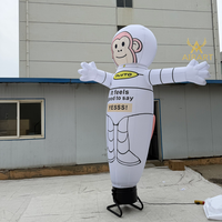 Astronaute singe gonflable 3mT Sky Dancer pour attirer les clients