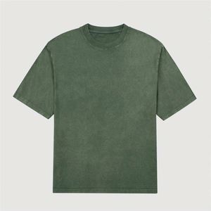 Design Custom Streetwear Oversized 250GSM T Shirt Cotton with Acid Wash <b>Drop</b> Shoulder Retro Casual Style T-Shirt - Product Image 5