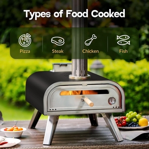 Horno de Acero Inoxidable 430 de Una Sola Cámara, Precio Mayorista, Horno para Pizza y Tostadas, Fácil de Transportar para Camping - Product Image 5