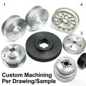 Polea de sincronización de latón multimódulo personalizada, engranaje de espuela duradero AF para la industria de maquinaria, material confiable. - Product Image 1