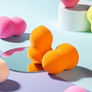 Chất lượng cao 4pcs trang điểm Sponge Set OEM ODM biểu tượng tùy chỉnh Latex miễn phí mỹ phẩm đa màu Mặt Bọt Biển bán buôn - Product Image 3