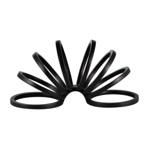 Scultura moderna in metallo a forma di anello, oggetto decorativo per soggiorno, ufficio, bagno, complemento d'arredo per mensole e centrotavola - Product Image 1