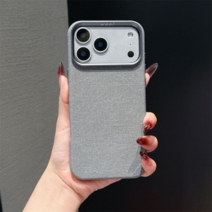 Funda Magnética de Fibra de Cuero para Teléfono Celular iPhone 14 15 16 Pro Max Plus 17 Air, Carga Inalámbrica, Resistente a Impactos, Carcasa Rígida - Product Image 3