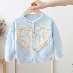 Vêtements d'automne pour filles, <span class=keywords><strong>pull</strong></span> en tricot pour enfants, <span class=keywords><strong>pull</strong></span> tendance pour filles, cardigan, <span class=keywords><strong>pull</strong></span> doux pour bébés filles - Product Image 4