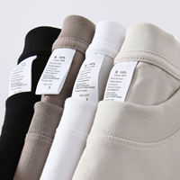 T-shirts en coton 100% en gros, imprimés par flexographie, décontractés, compressés, vierges, épais 230g, pour hommes, personnalisables