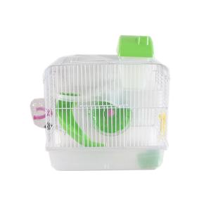 Высококачественная маленькая клетка для животных для хомяков, песчанки, шиншиллы, кролики, белки, портативная металлическая пластиковая кнопка для среды обитания - Product Image 3