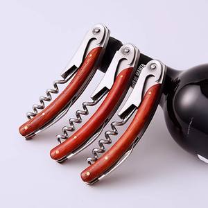 Haima-Tire-bouchon multifonction en bois de <span class=keywords><strong>rose</strong></span>, forme plate, en acier inoxydable, pour le vin et la bière - Product Image 2