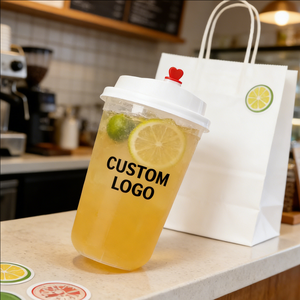 Gobelet en plastique jetable à paroi simple givré 16oz 150ml 90mm de diamètre pour jus d'orange américain - Product Image 5