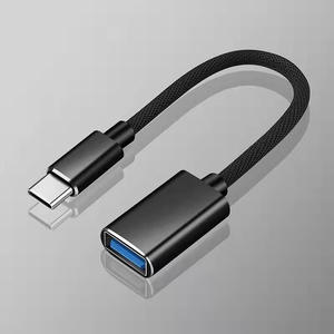 OTG Adapter cáp OTG, bện bền Adapter Cáp OTG USB 3.0 cáp loại C cho U đĩa/đĩa cứng/Bàn phím - Product Image 2