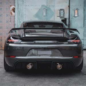 Kit de modification de l'aileron arrière enveloppant de grande taille OEM pour 718 Cayman Boxster Upgrade <span class=keywords><strong>GT4</strong></span> - Product Image 5