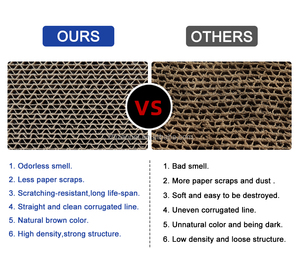 Toptan Modern lüks güzel dayanıklı karton kağıt kedi Scratcher salonu - Product Image 4