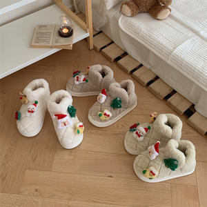 XIXITIAO hiver mode fourrure pantoufles femme extérieur chaud confortable bottes de neige cheville moelleux fourrure noël femme bottes de neige - Product Image 5