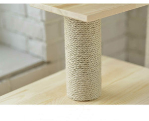 Tek kedi scratcher <span class=keywords><strong>post</strong></span> halat komik top arranhador para gato ile tırmalama sütunu kedi ağaçları - Product Image 2