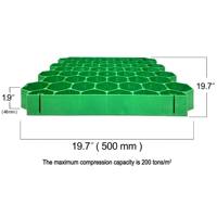 GVS Pavés de gazon en plastique respectueux de drainage 100% Nouveau HDPE pour un aménagement paysager durable
